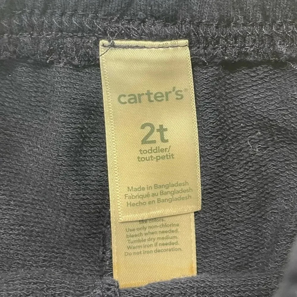 Carter’s Joggers Sweatpants Boys Size 2T navy blue lightweight